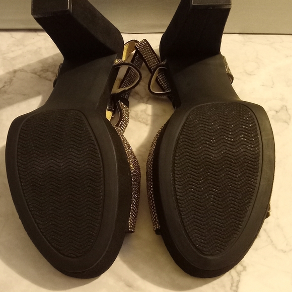 Sugar Women's Prisila High Heel Sandals Black Size 7 1/2 - Picture 10 of 13